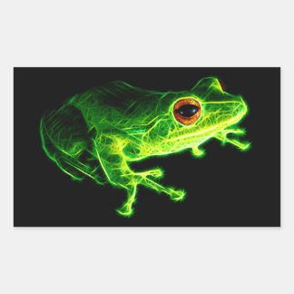 Adesivo Retangular Sapo Verde
