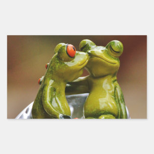 Adesivo Retangular Sapos felizes