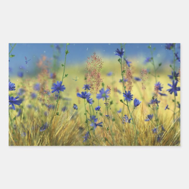 Adesivo Retangular Sapphire & Dourados Stickers (Frente)