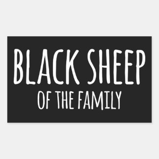 Adesivo Retangular Sarkasmus Gothic Black Sheep of the Family