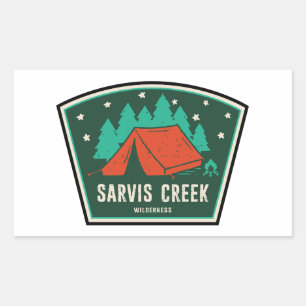 Adesivo Retangular Sarvis Creek Wilderness Colorado Camping