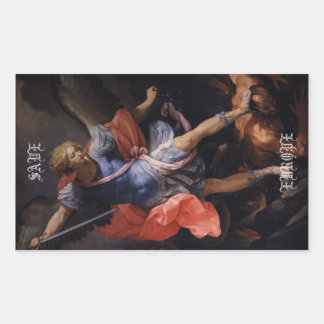 Adesivo Retangular "SAVE EUROPE" Archangel Michael