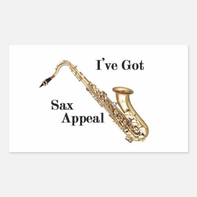 Adesivo Retangular saxofone (Frente)