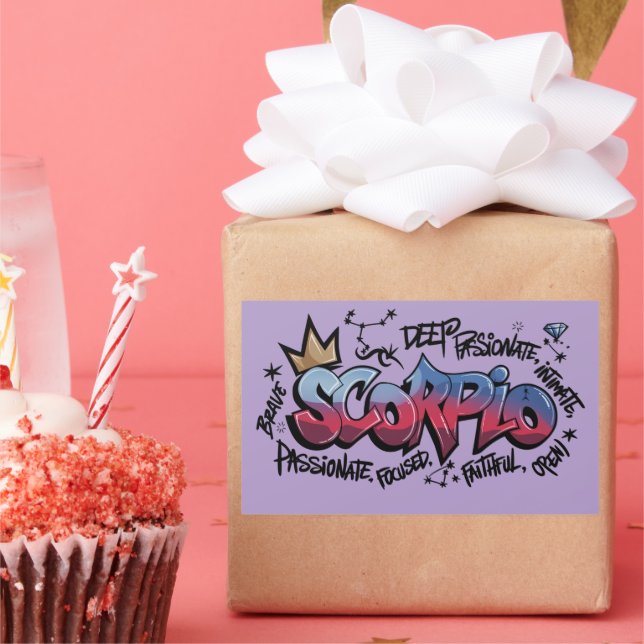 Adesivo Retangular Scorpio (Festa)