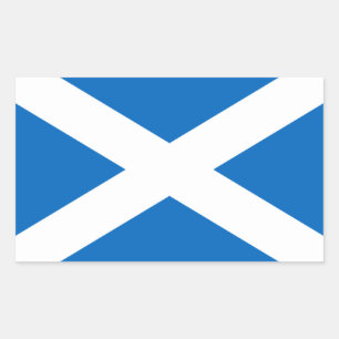 Adesivo Retangular Scotland/etiquetas escocesas da bandeira