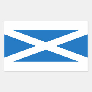 Adesivo Retangular Scottish Flag of Scotland Santo Andrew's Cross Sal