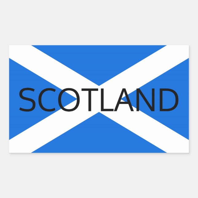 Adesivo Retangular Scottish Flag Scotland stkt (Frente)