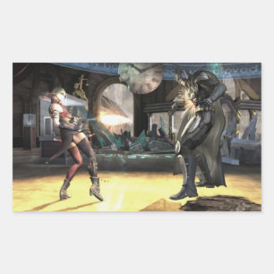 Adesivo Retangular Screenshot: Harley contra Batman 2