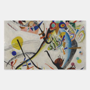 Adesivo Retangular Segmento Azul Kandinsky