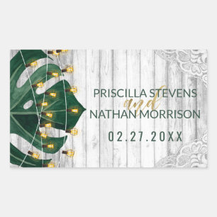 Adesivo Retangular Selo De Folha De Queijo Suíço Luzes Douradas De 