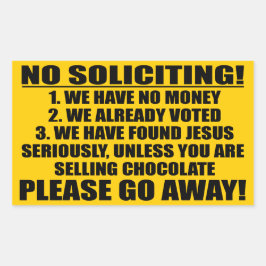 Adesivo Retangular Sem Solicitação