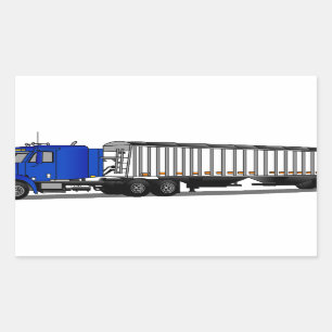 Adesivo Retangular Semi Trator Trailer