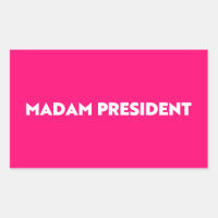Senhora Presidente, tipografia, minimalista, rosa-