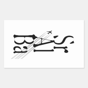 Adesivo Retangular Sénior de Chemtrails+Al+Vagabundos