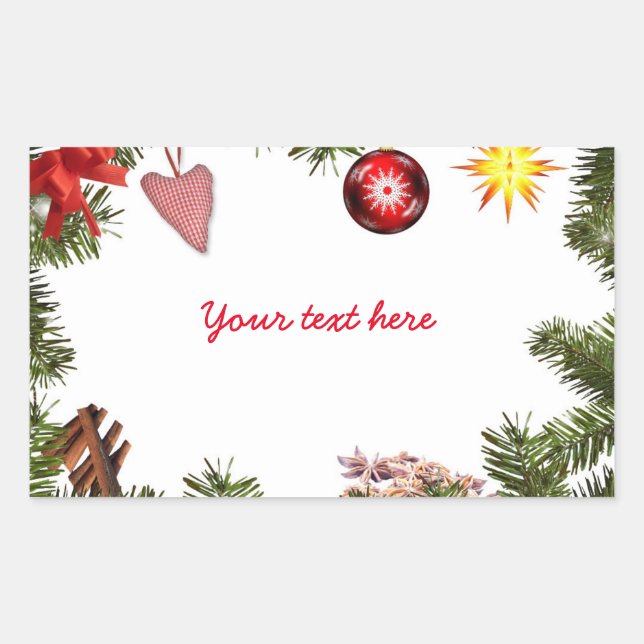 Adesivo Retangular Seus desejos (Frente)