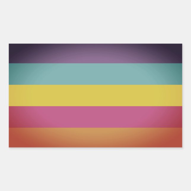 Adesivo Retangular Sexo de Orgulho Não-Binário (Frente)