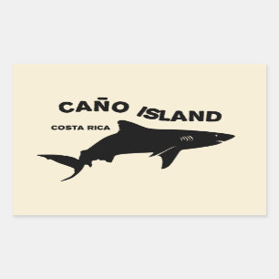 Adesivo Retangular Shark Diving Ilha Caño - Costa Rica