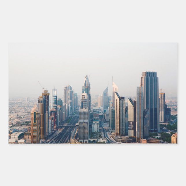 Adesivo Retangular Sheikh Zayed Road (Frente)