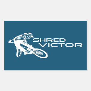 Adesivo Retangular Shred Victor Idaho Mountain Biking