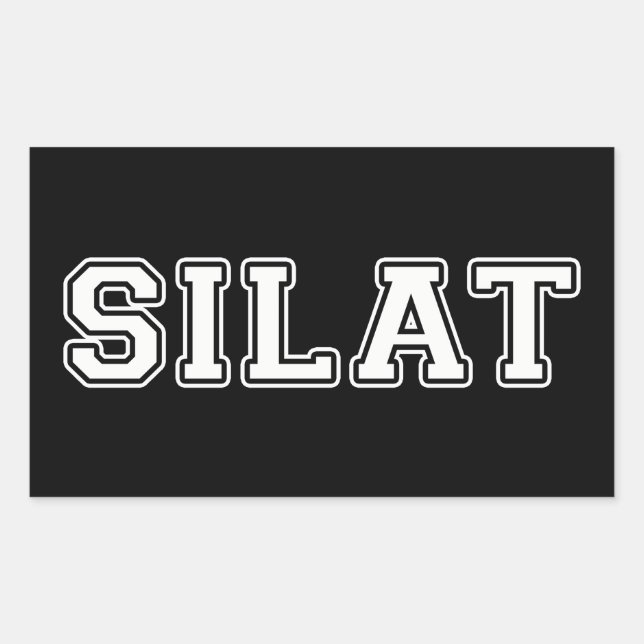 Adesivo Retangular Silat (Frente)