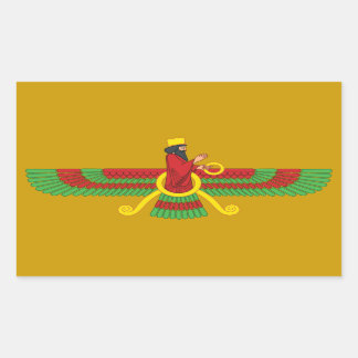 Adesivo Retangular Símbolo de Faravahar