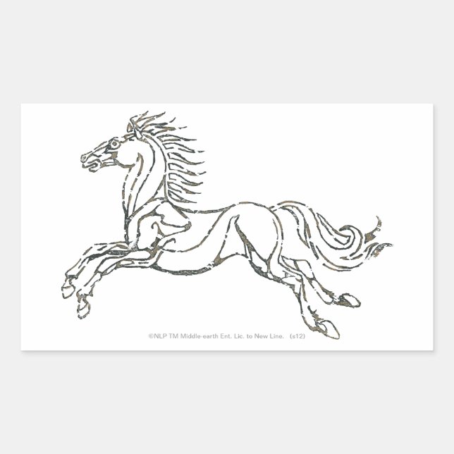 Adesivo Retangular Símbolo Rohan (Frente)