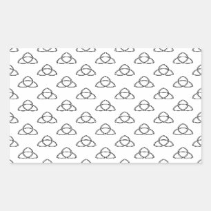 Adesivo Retangular Símbolo Triquetra Vesica