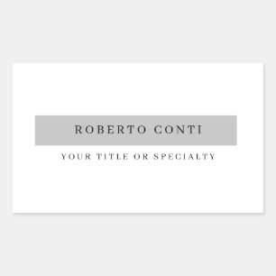 Adesivo Retangular Simples e moderno minimalista