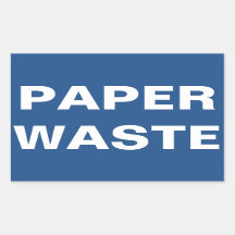Sinal de Resíduos de Papel