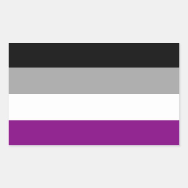 Adesivo Retangular Sinalizador Asexual (Frente)