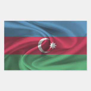 Adesivo Retangular Sinalizador Azerbaijão