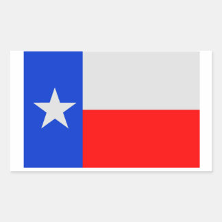 Adesivo Retangular Sinalizador da Estrela Solitária do Texas