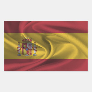 Adesivo Retangular Sinalizador de espanha