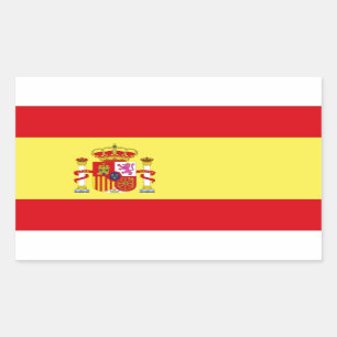 Adesivo Retangular Sinalizador de espanha