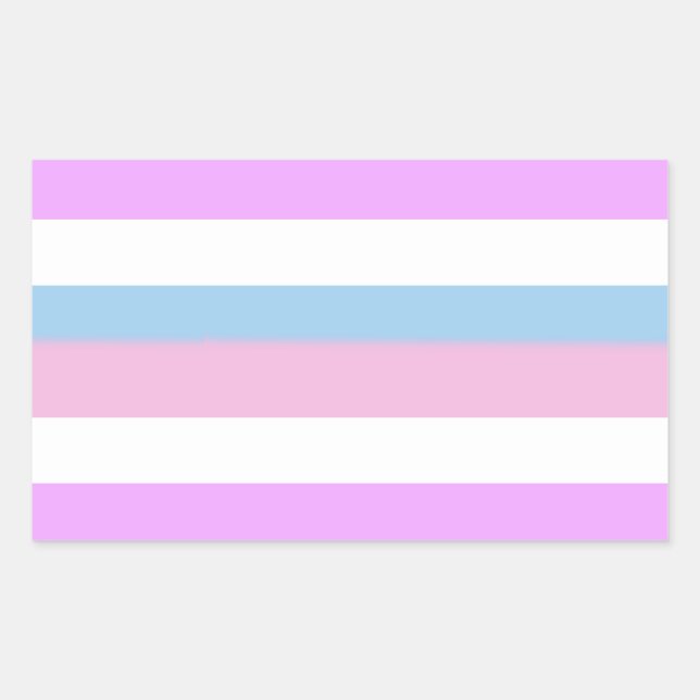 Adesivo Retangular Sinalizador do Orgulho Intersexual (Frente)