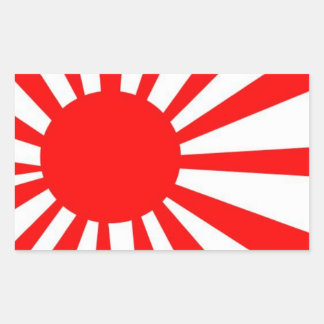 Adesivo Retangular Sinalizador Sun de Ascensão japonesa