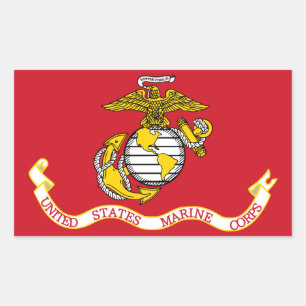 Adesivo Retangular Sinalizador USMC