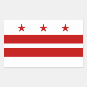 Adesivo Retangular Sinalizador Washington DC