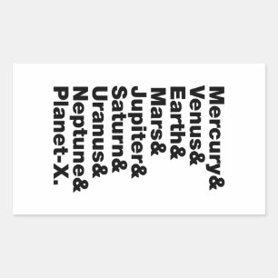 Adesivo Retangular Sistema Solar