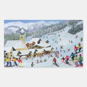 Adesivo Retangular Ski Whizzz! 1991