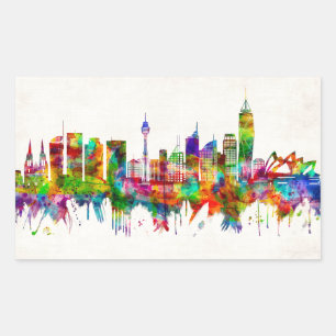 Adesivo Retangular Skyline da Austrália