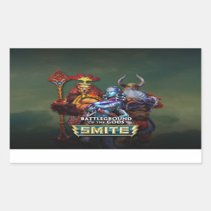 Adesivo Retangular SMITE: Deuses