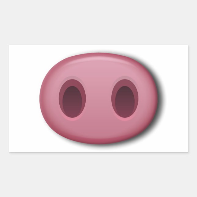 Adesivo Retangular Snout PinkPig (Frente)