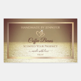 Adesivo Retangular Sol bonito sobre os rótulos dos produtos do Design