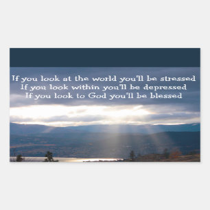 Adesivo Retangular  Sol Rays Lakeshore Tempestades Nuvens Olham para 