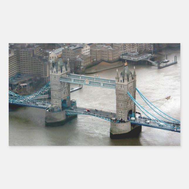 Adesivo Retangular Solte a sua imaginação! Tower Bridge Londres (Frente)
