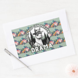 Adesivo Retangular Somente Você Pode Impedir A Floresta De Lama De Dr