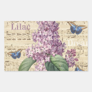 Adesivo Retangular Sonho do Lilac