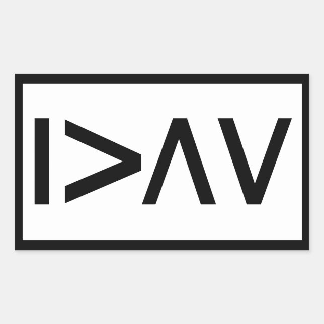 Adesivo Retangular Sou maior que os meus altos e baixos - retângulo (Frente)