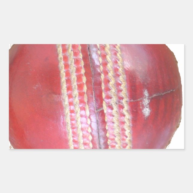 Adesivo Retangular Spin Master's Sphere: Uma bola de críquete esquerd (Frente)